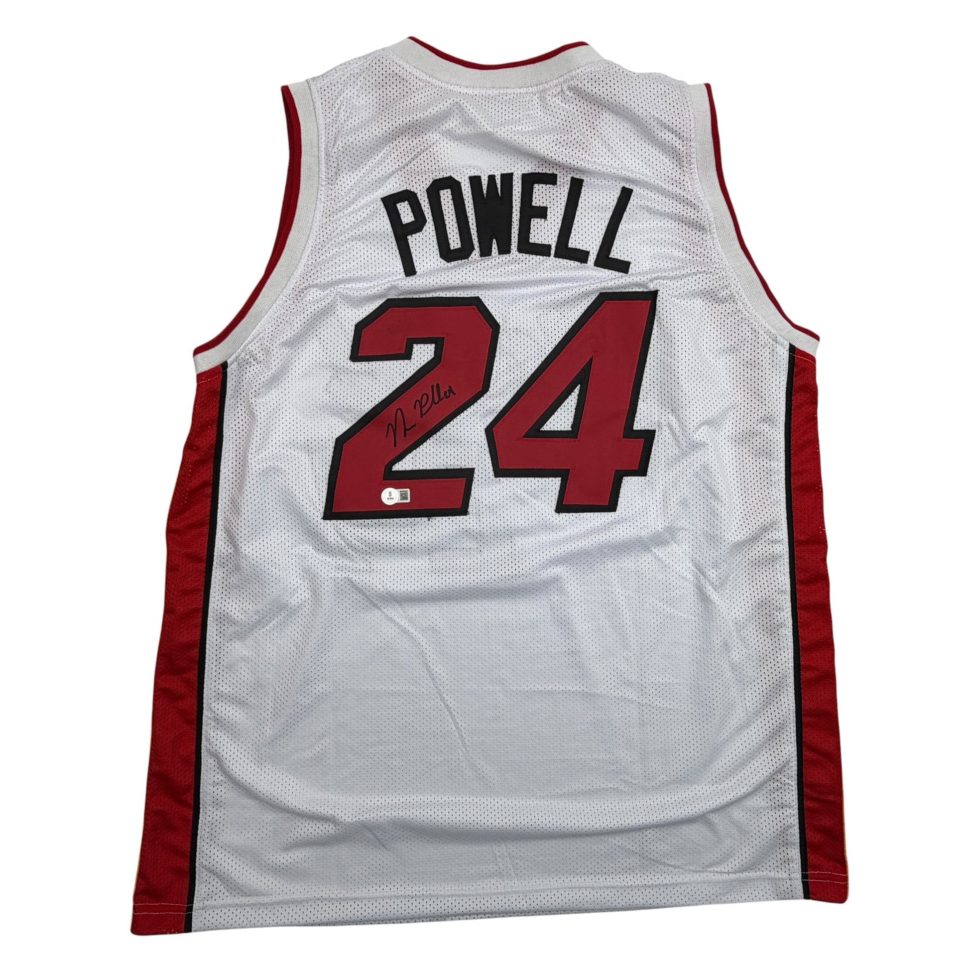 Autographed/Signed Norman Powell Miami White Basketball Jersey Beckett BAS COA