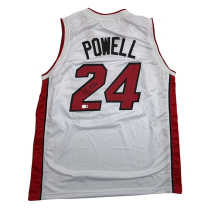 Autographed/Signed Norman Powell Miami White Basketball Jersey Beckett BAS COA