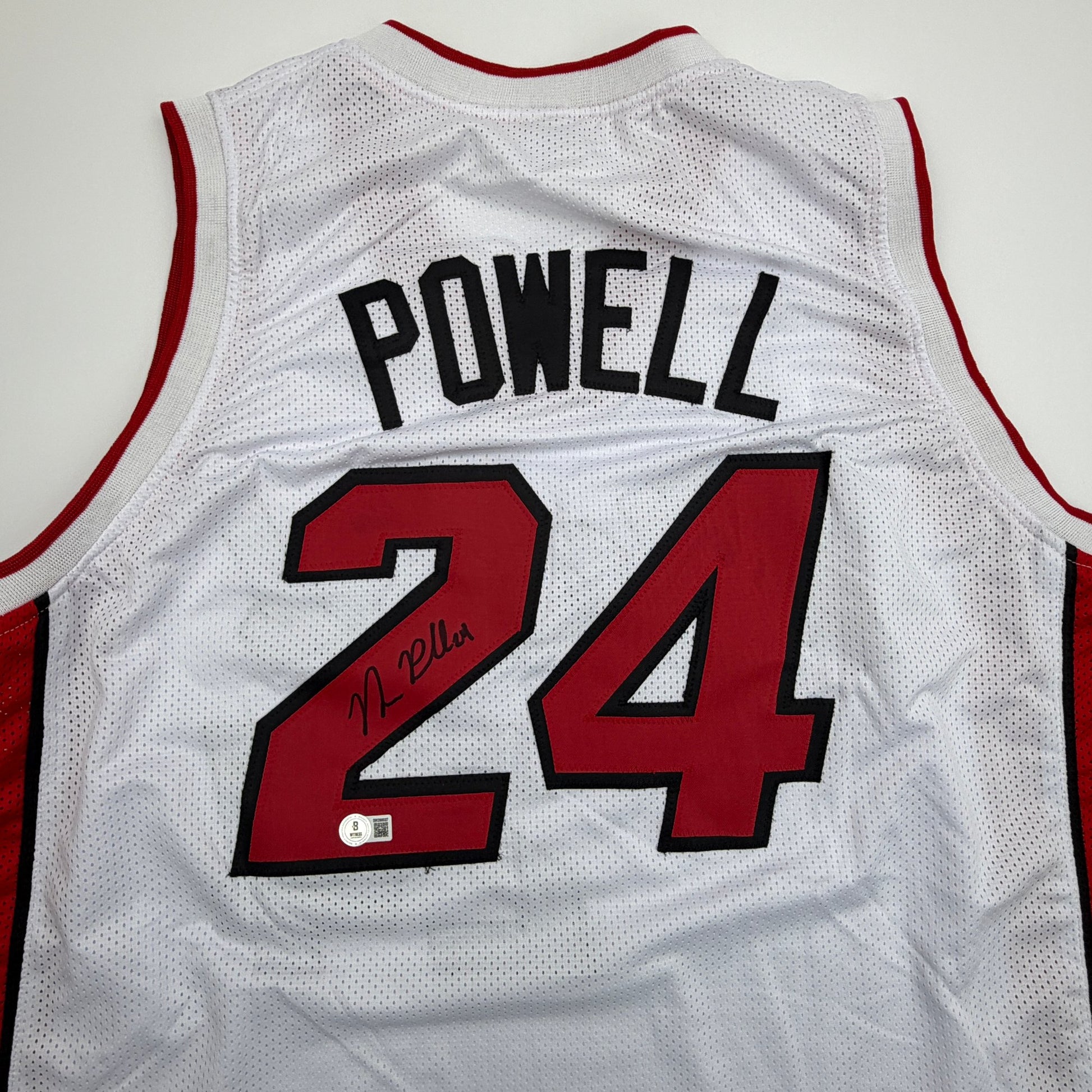 Autographed/Signed Norman Powell Miami White Basketball Jersey Beckett BAS COA