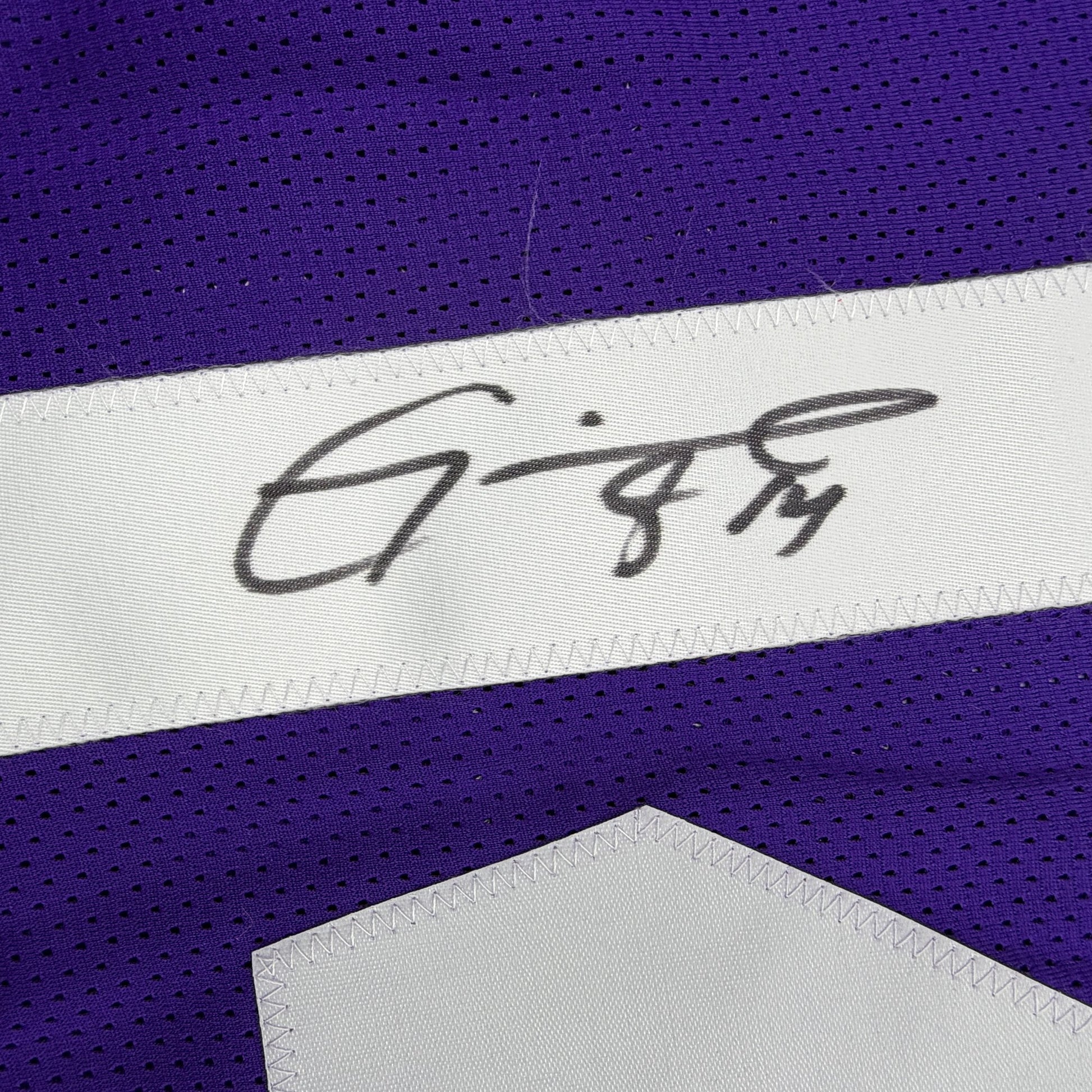 Autographed/Signed Michael Clayton LSU Purple College Football Jersey JSA COA