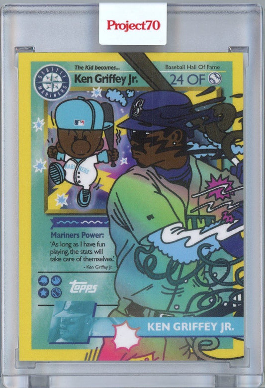2021 Topps Project70 Ken Griffey Jr #702 Pokemon Style Baseball Card