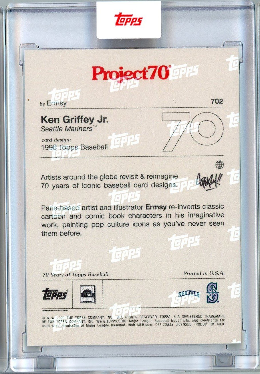 2021 Topps Project70 Ken Griffey Jr #702 Pokemon Style Baseball Card