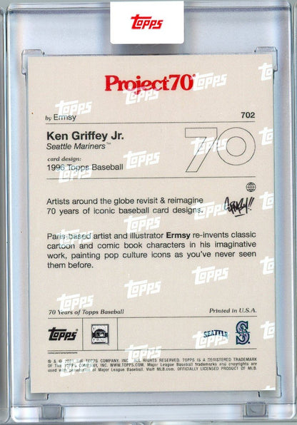2021 Topps Project70 Ken Griffey Jr #702 Pokemon Style Baseball Card