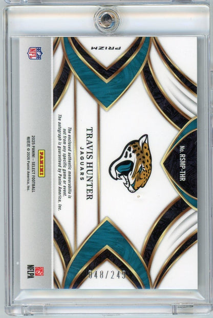 2025 Panini Select Travis Hunter #RSMPTHR /249 RPA Auto Rookie RC Football Card