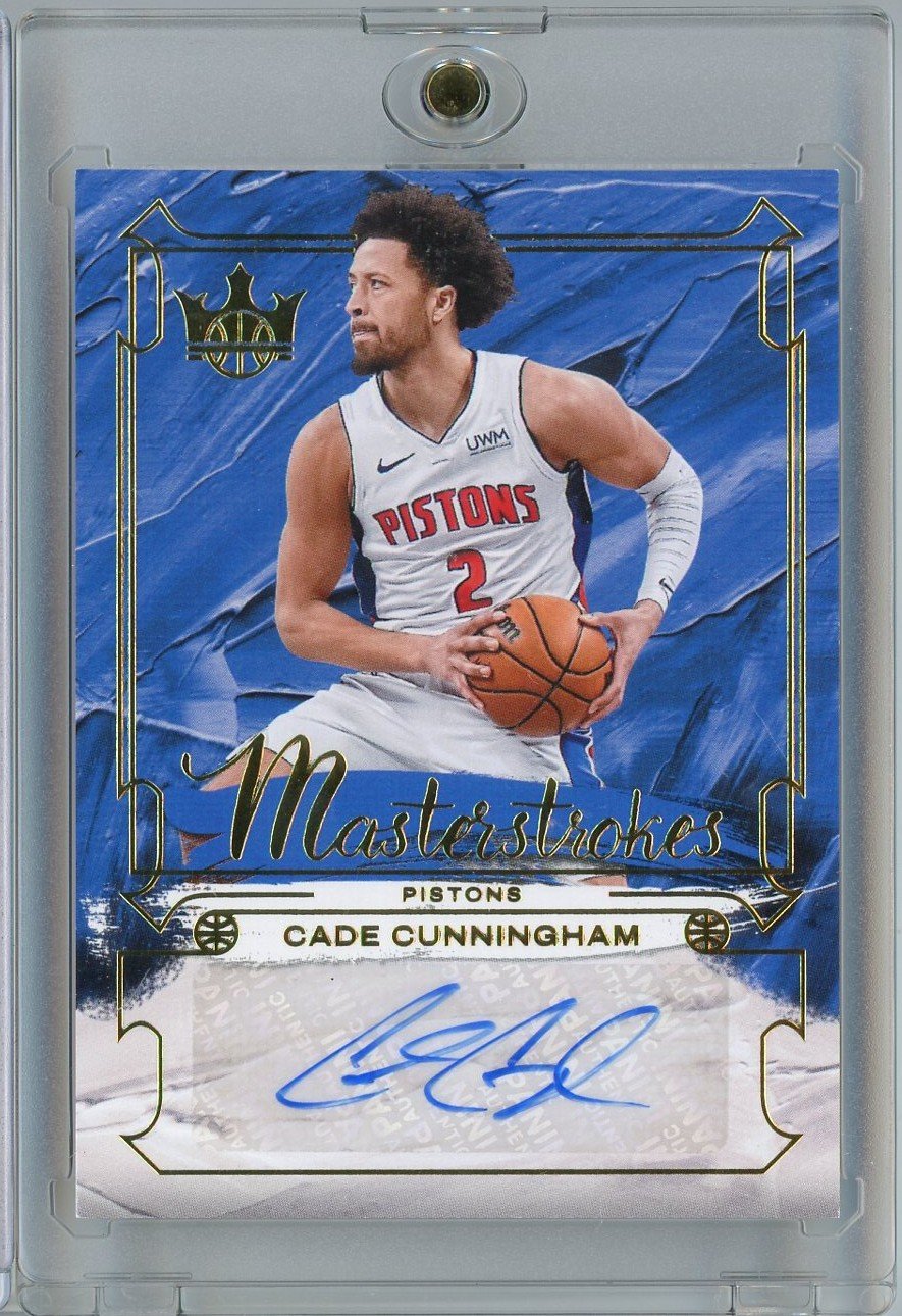  2024 Panini Court Kings Cade Cunningham #MSCUN /99 Masterstrokes Auto Basketball Card 