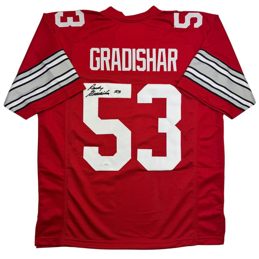 Autographed/Signed Randy Gradishar Ohio State Red College Football Jersey JSA COA