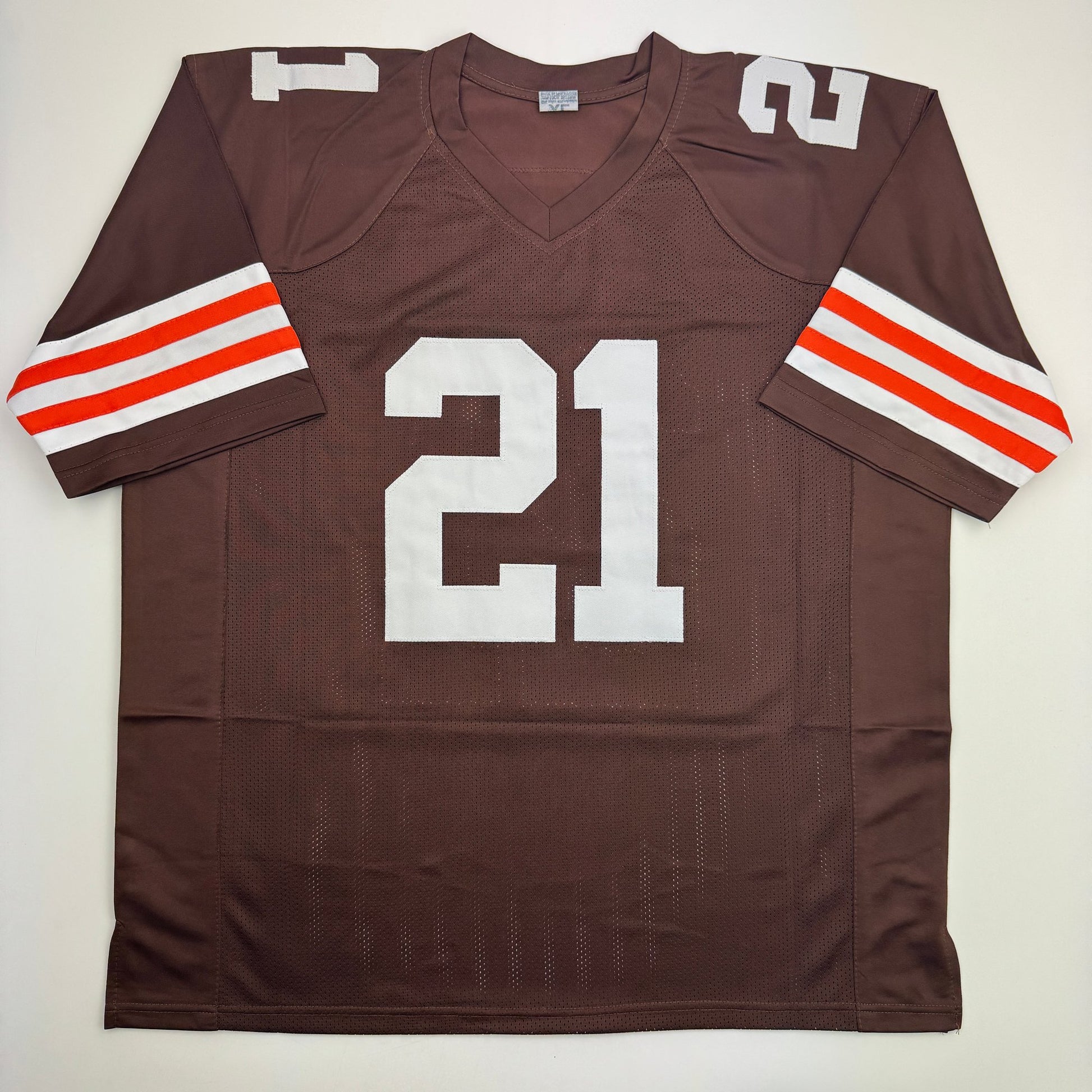 Autographed/Signed Denzel Ward Cleveland Brown Football Jersey Beckett BAS COA
