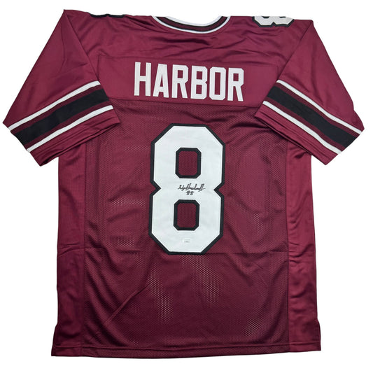 Autographed/Signed Nyck Harbor South Carolina Maroon College Football Jersey JSA COA
