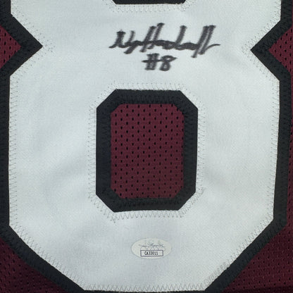 Autographed/Signed Nyck Harbor South Carolina Maroon College Football Jersey JSA COA