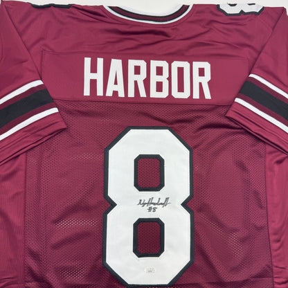 Autographed/Signed Nyck Harbor South Carolina Maroon College Football Jersey JSA COA
