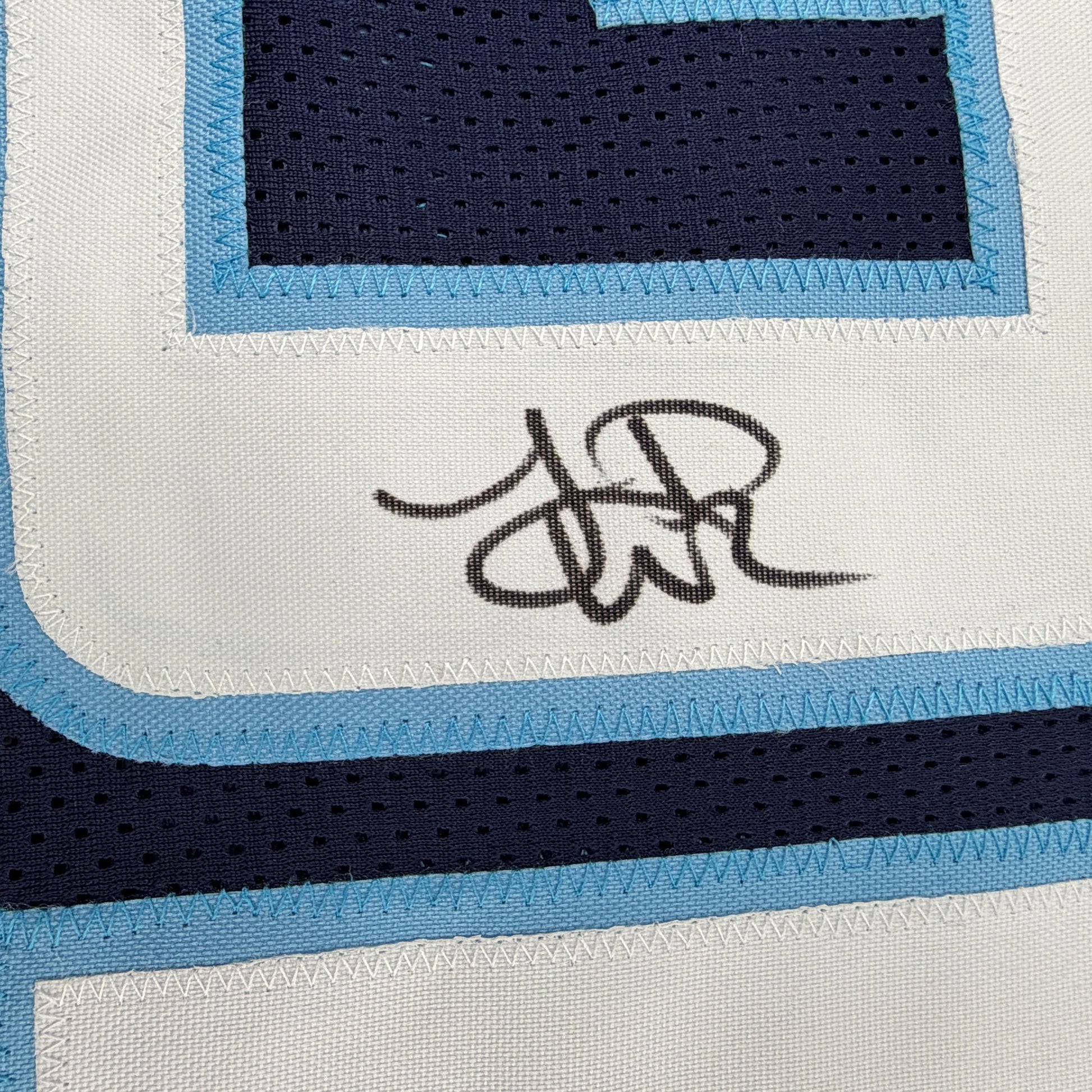 Autographed/Signed LenDale White Tennessee Navy Blue Football Jersey Beckett BAS COA