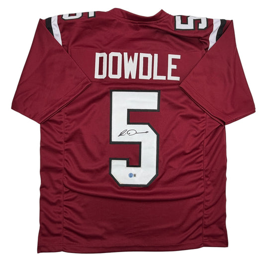 Autographed/Signed Rico Dowdle South Carolina Maroon College Football Jersey JSA COA