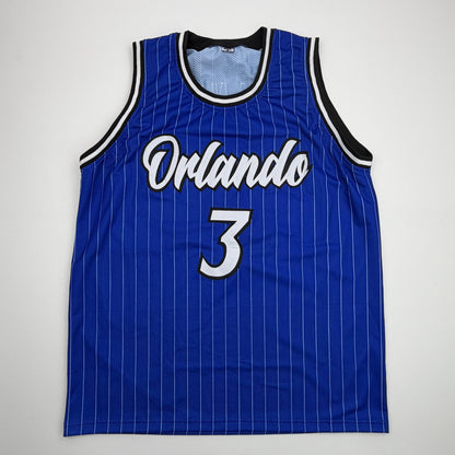Autographed/Signed Desmond Bane Orlando Blue Pinstripe Basketball Jersey Beckett BAS COA