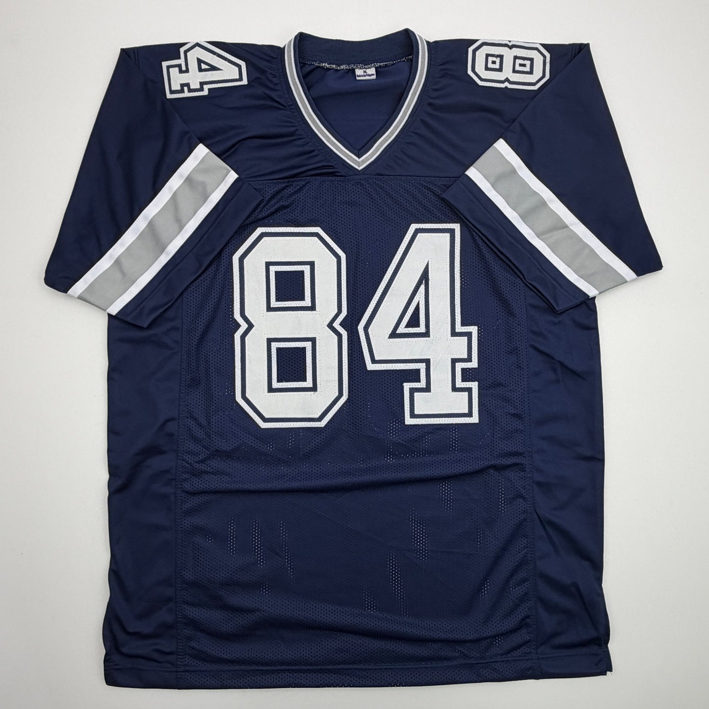 Autographed/Signed Patrick Crayton Dallas Blue Football Jersey JSA COA