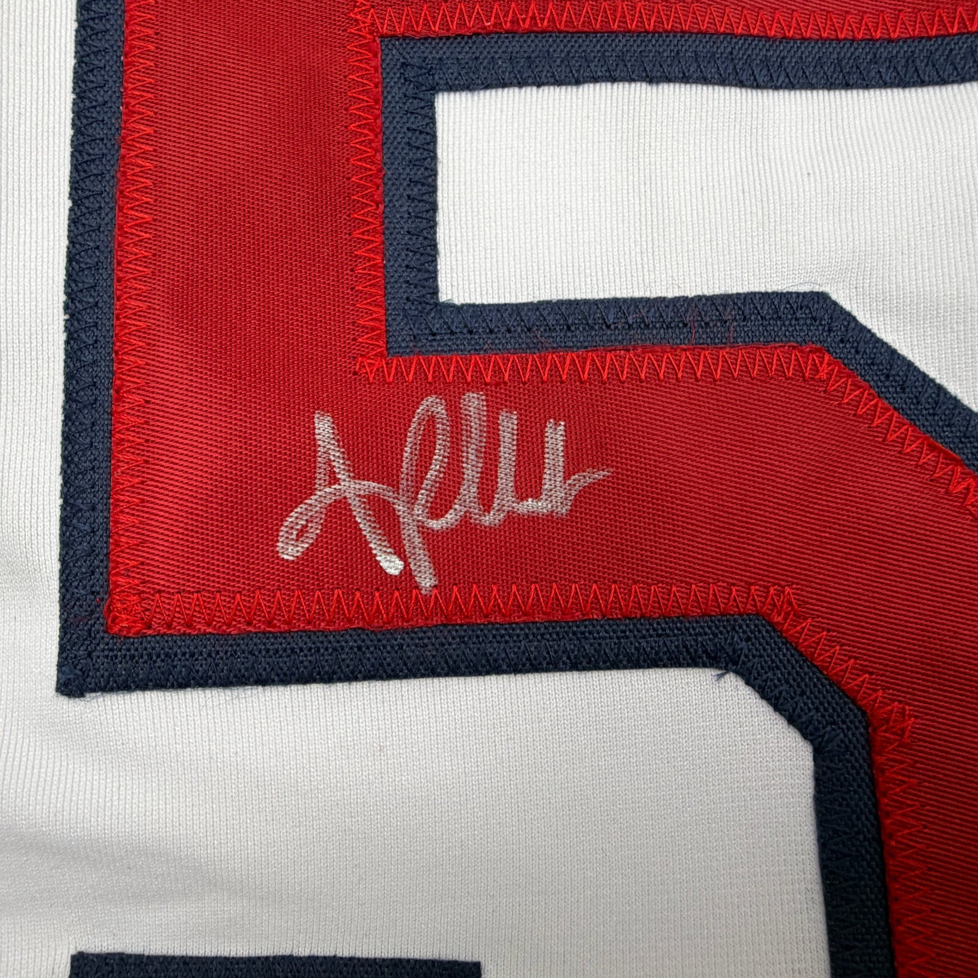 Autographed/Signed Andre Pallante St. Louis White Baseball Jersey JSA COA