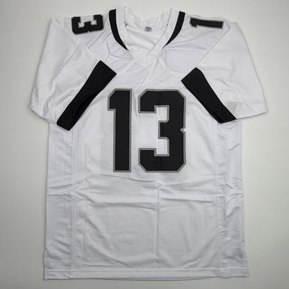 Autographed/Signed Christian Kirk Jacksonville White Football Jersey Beckett BAS COA