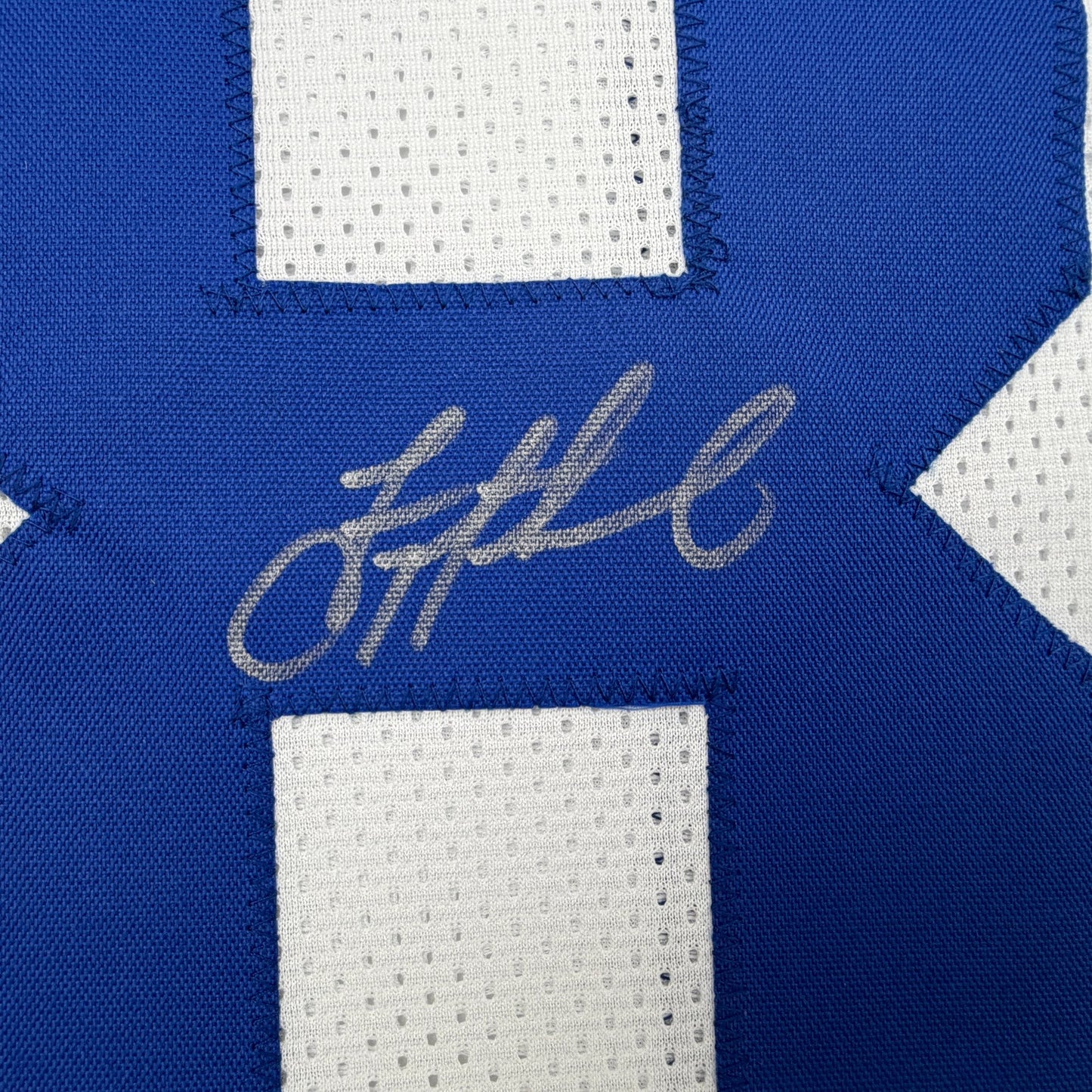 Autographed/Signed Troy Aikman Dallas White Football Jersey Beckett BAS COA