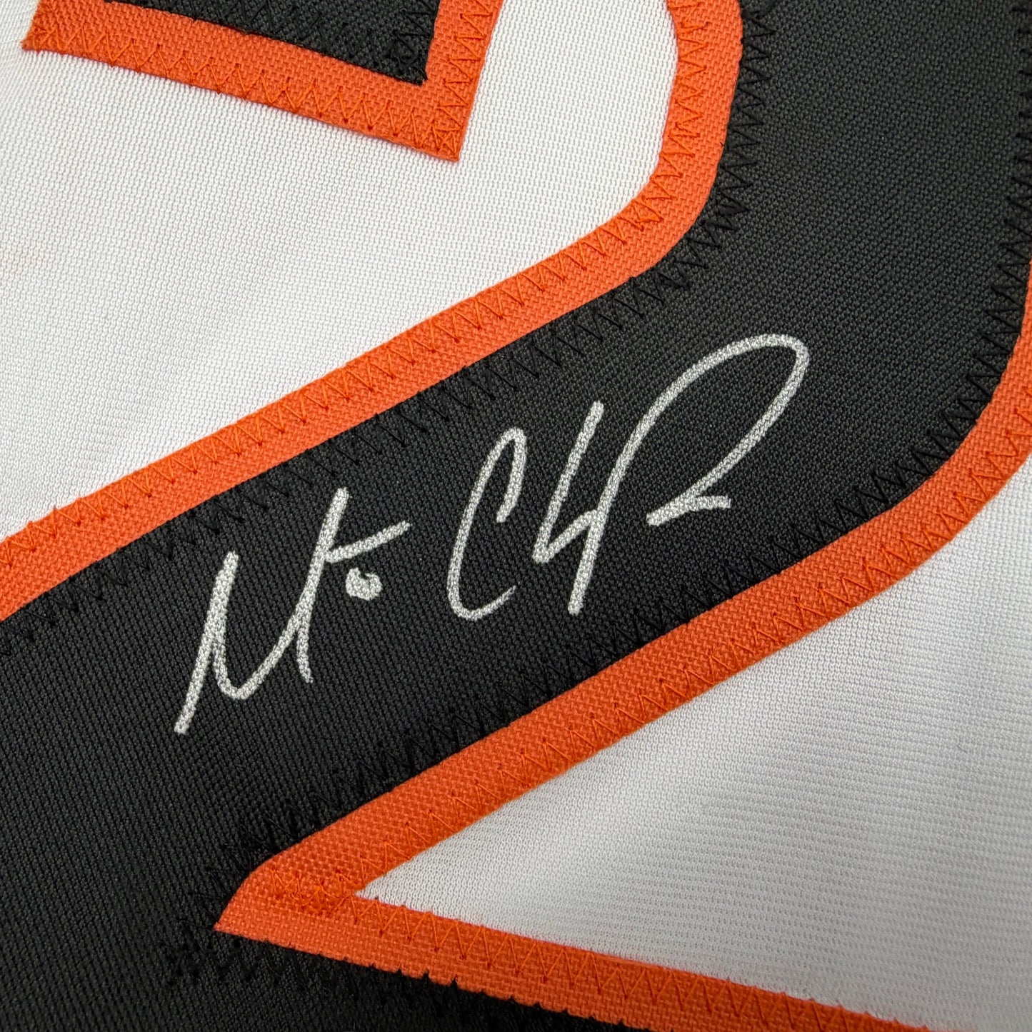 Autographed/Signed Matt Chapman San Francisco White Baseball Jersey Beckett BAS COA