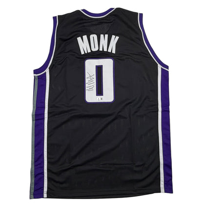 Autographed/Signed Malik Monk Sacramento Black Basketball Jersey Beckett BAS COA