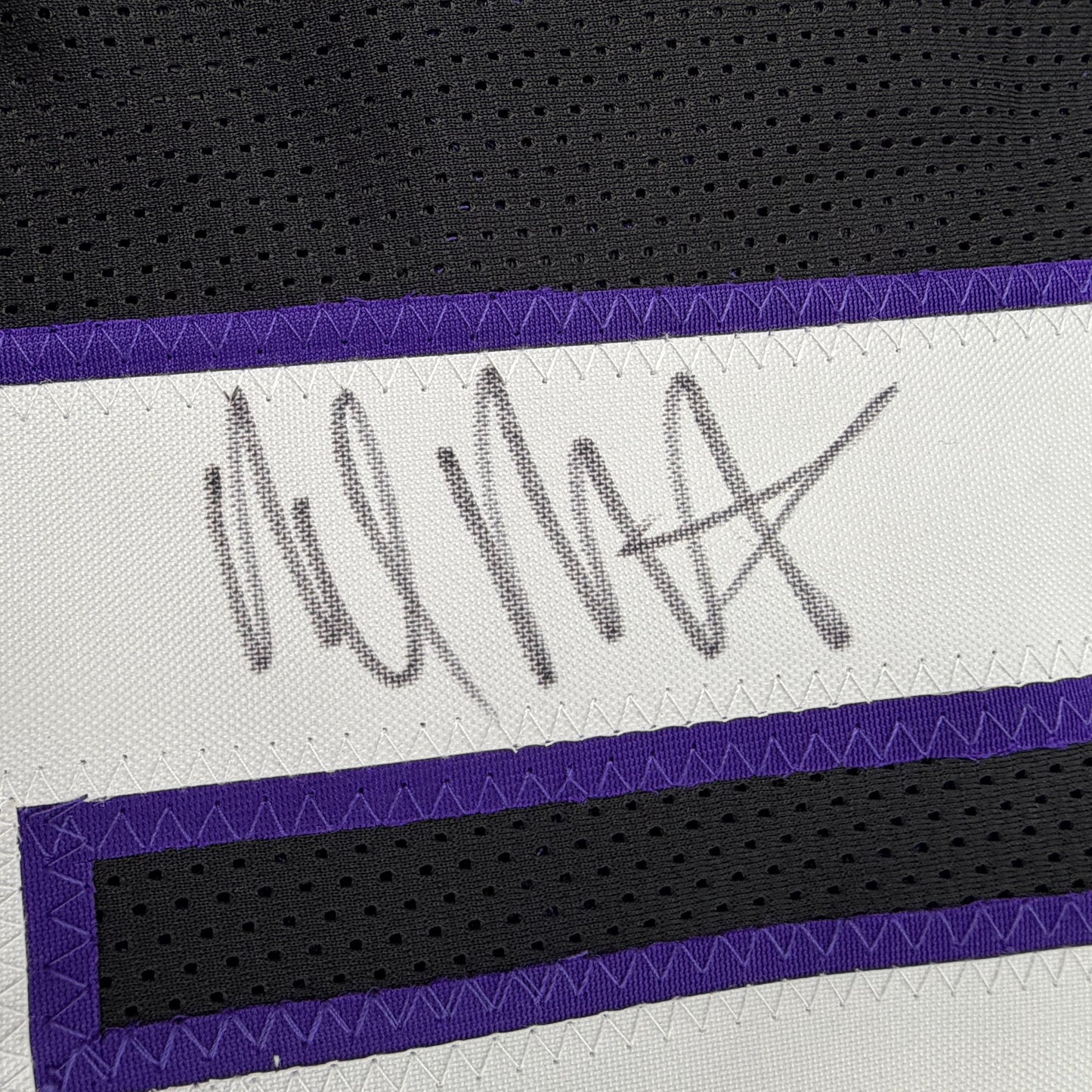 Autographed/Signed Malik Monk Sacramento Black Basketball Jersey Beckett BAS COA