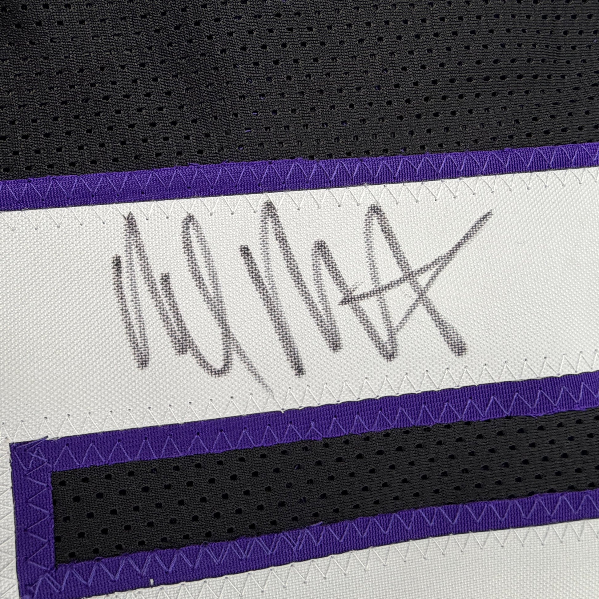 Autographed/Signed Malik Monk Sacramento Black Basketball Jersey Beckett BAS COA