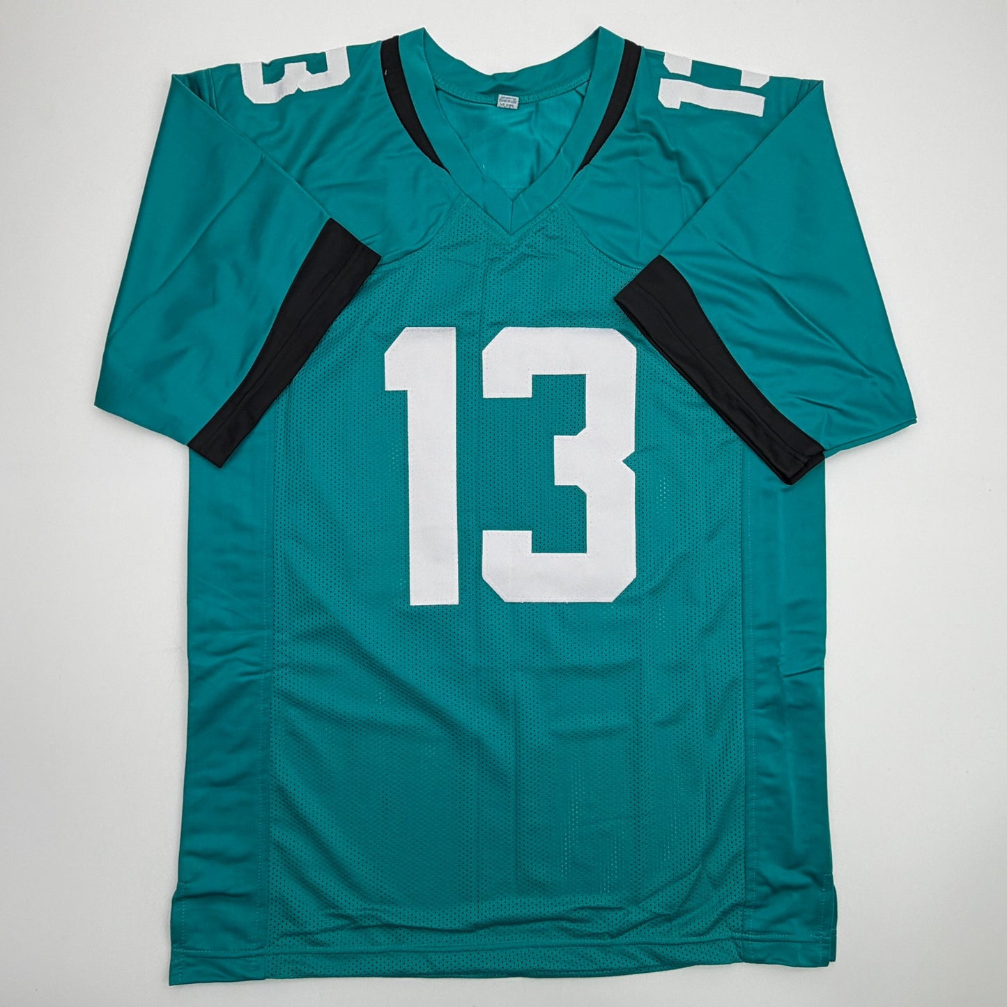 Autographed/Signed Christian Kirk Jacksonville Teal Football Jersey Beckett BAS COA