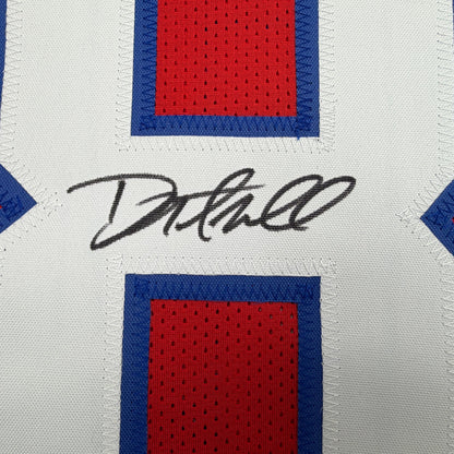 Autographed/Signed Danny Amendola New England Red Retro Football Jersey JSA COA