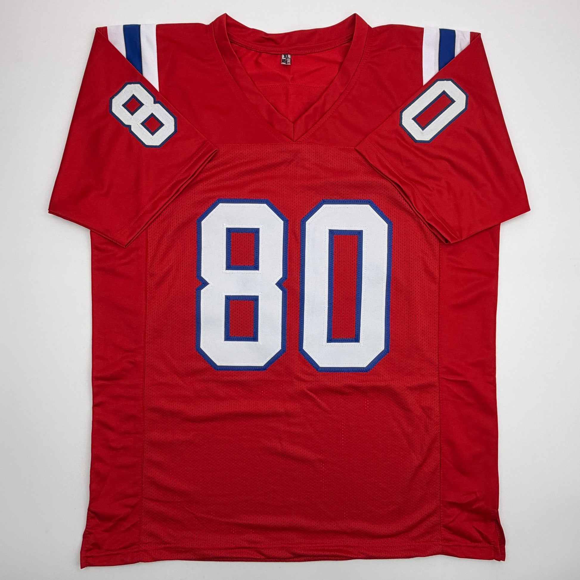 Autographed/Signed Danny Amendola New England Red Retro Football Jersey JSA COA