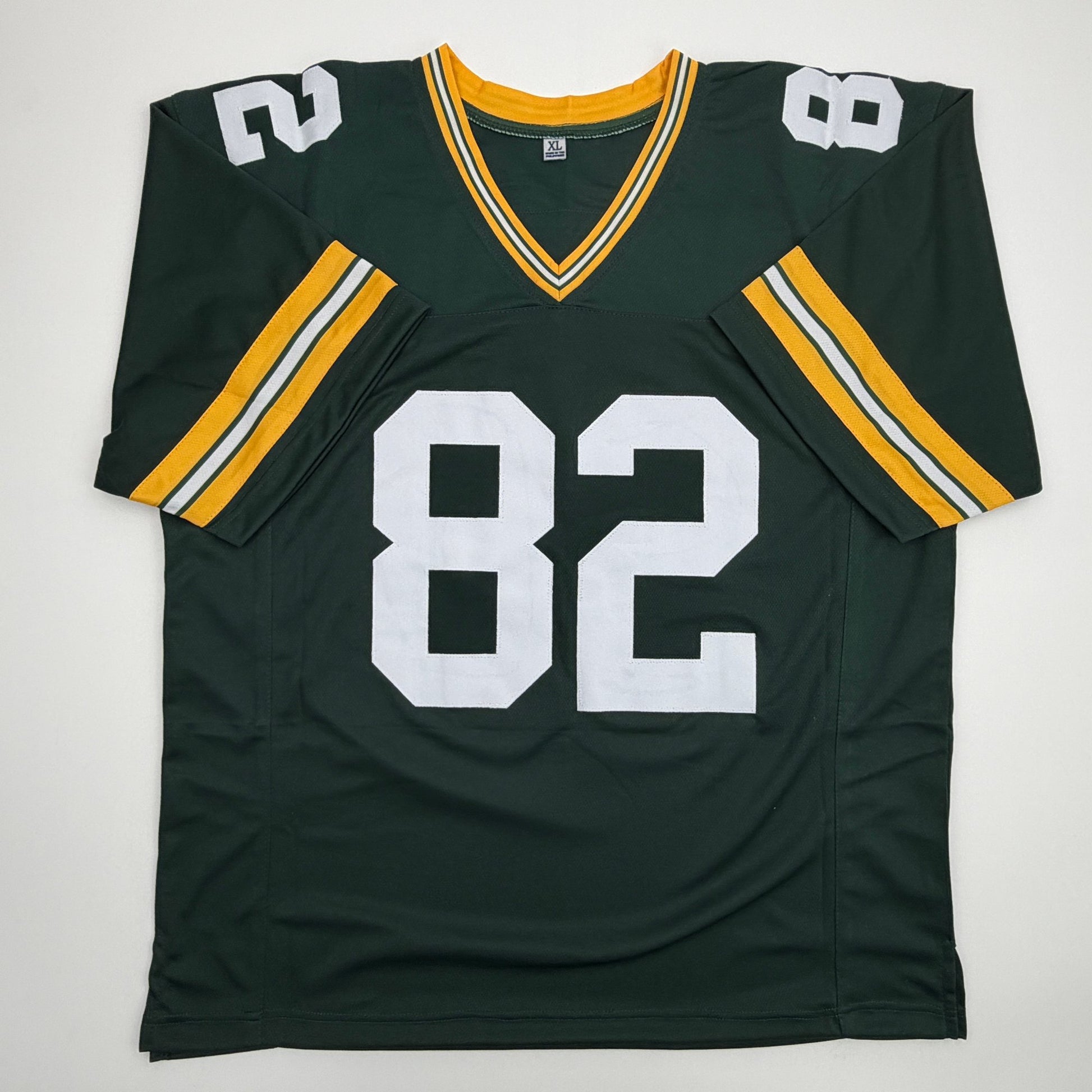 Autographed/Signed Don Beebe Green Bay Green Football Jersey JSA COA
