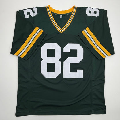 Autographed/Signed Don Beebe Green Bay Green Football Jersey JSA COA