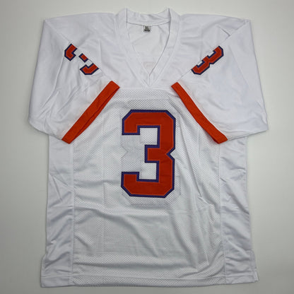 Autographed/Signed Amari Rodgers Clemson White College Football Jersey JSA COA