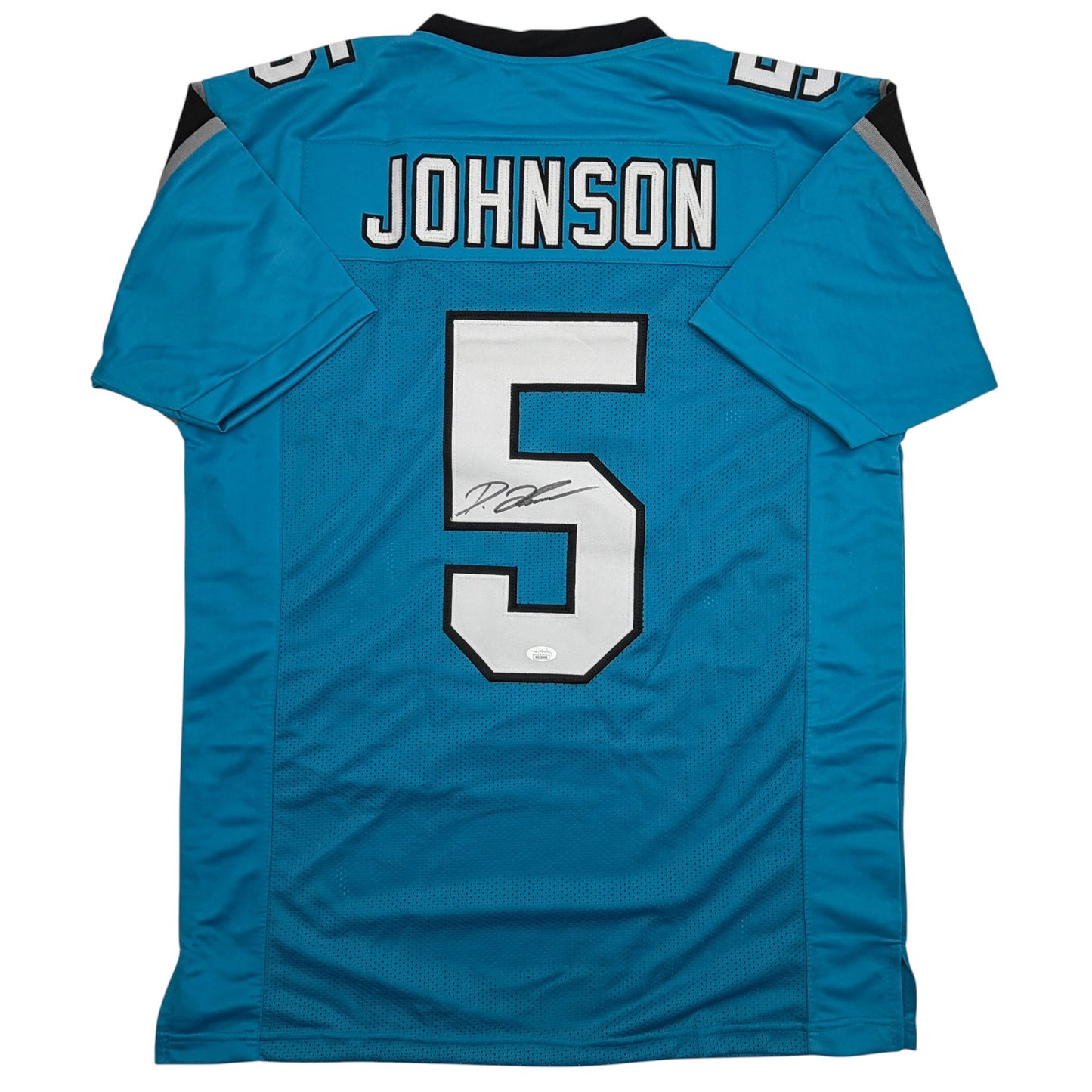 Autographed/Signed Diontae Johnson Carolina Blue Football Jersey JSA COA