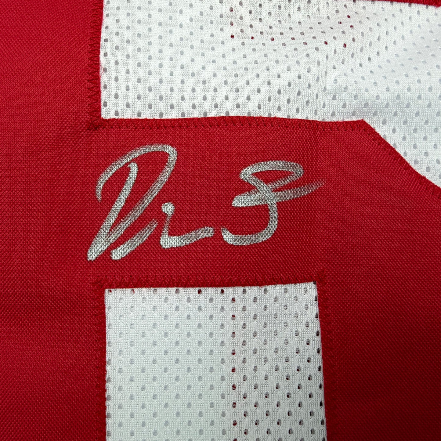 Autographed/Signed Devin Singletary New York White Football Jersey Beckett BAS COA