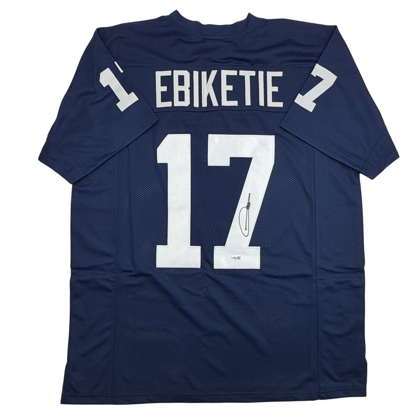Autographed/Signed Arnold Ebiketie Penn State Blue College Football Jersey JSA COA