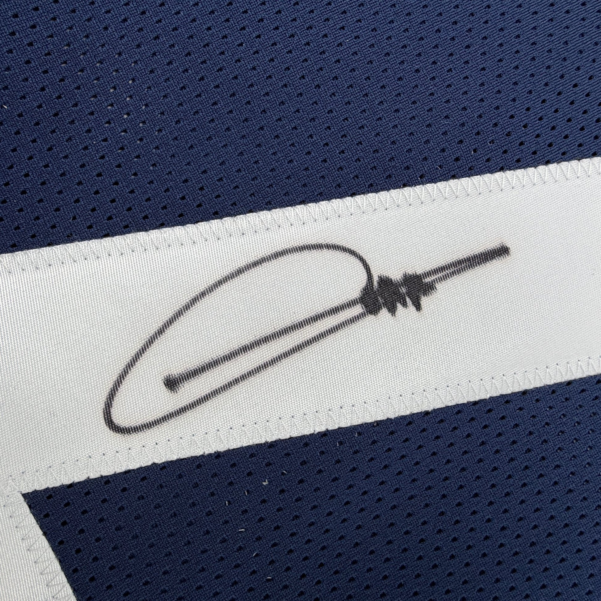 Autographed/Signed Arnold Ebiketie Penn State Blue College Football Jersey JSA COA
