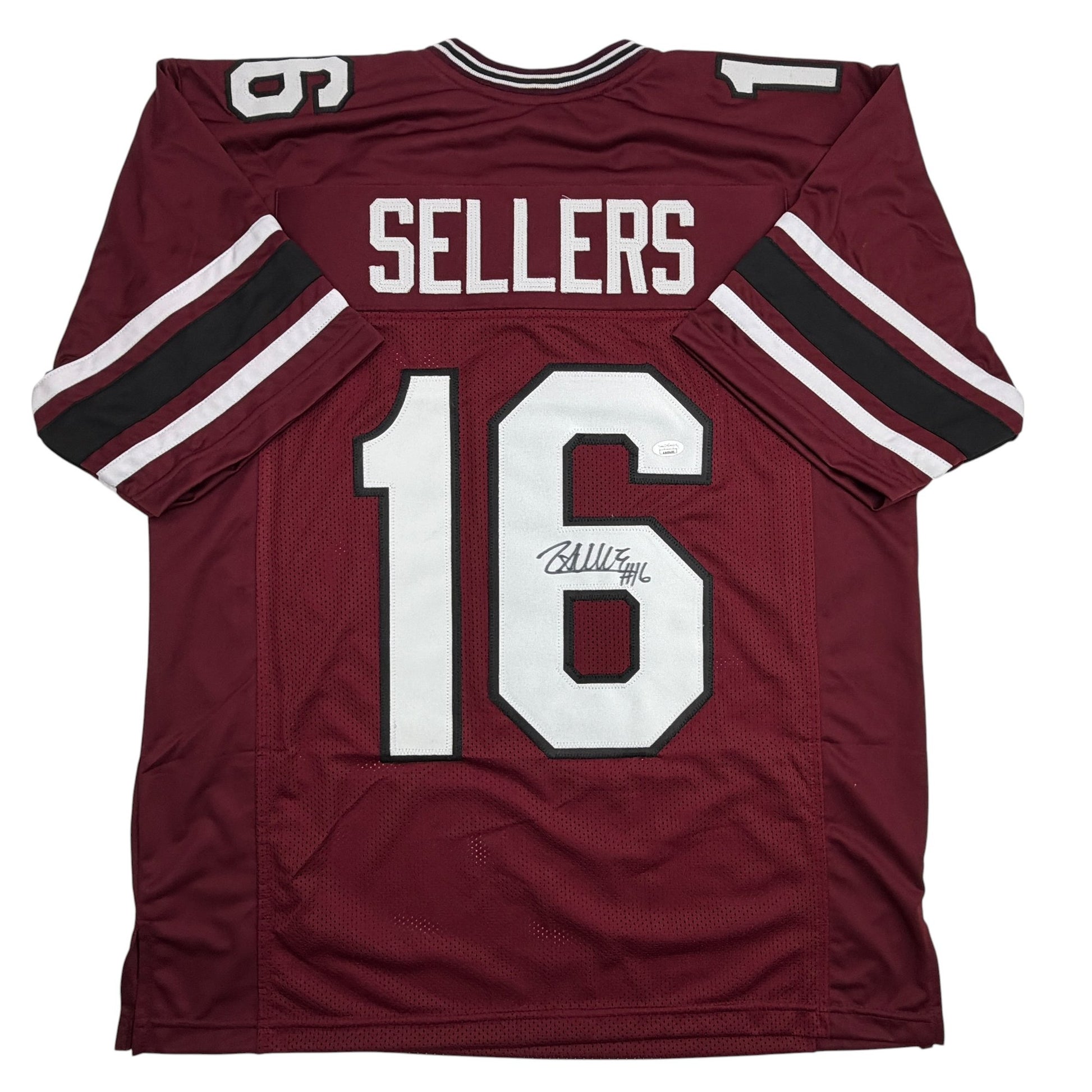 Autographed/Signed LaNorris Sellers South Carolina Maroon College Football Jersey JSA COA