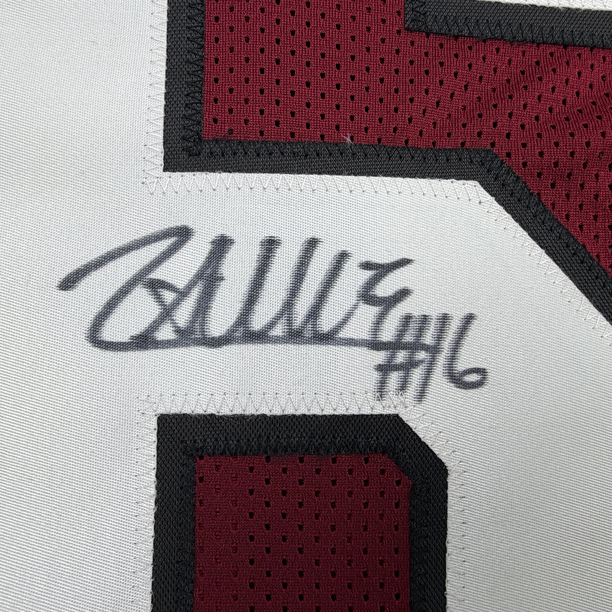 Autographed/Signed LaNorris Sellers South Carolina Maroon College Football Jersey JSA COA