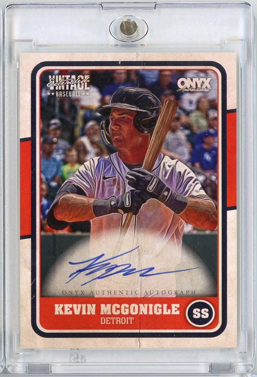 2025 Onyx Kevin McGonigle #VAKEMC Auto Rookie RC Baseball Card
