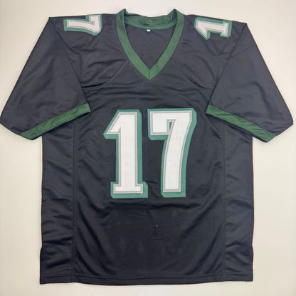 Autographed/Signed Alshon Jeffery Philadelphia Black Football Jersey Beckett BAS COA