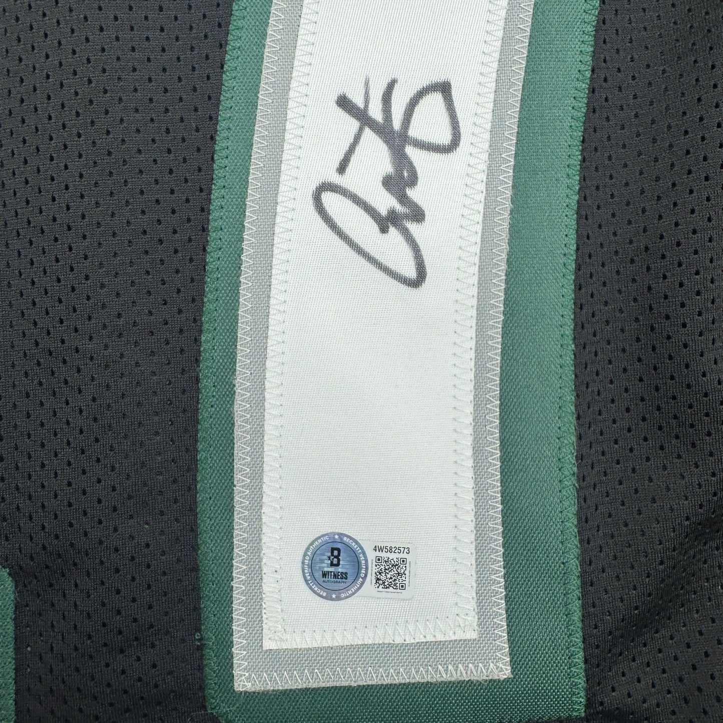 Autographed/Signed Alshon Jeffery Philadelphia Black Football Jersey Beckett BAS COA