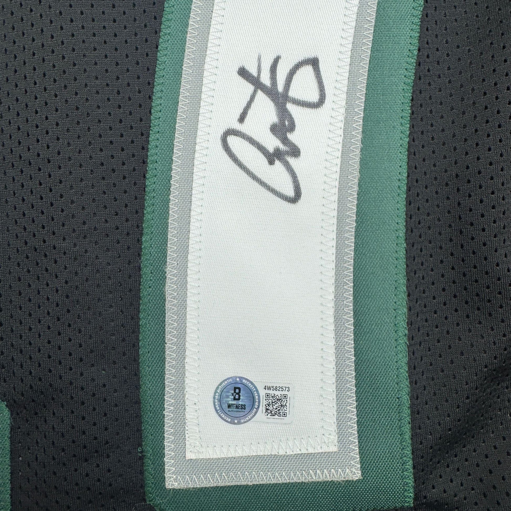 Autographed/Signed Alshon Jeffery Philadelphia Black Football Jersey Beckett BAS COA