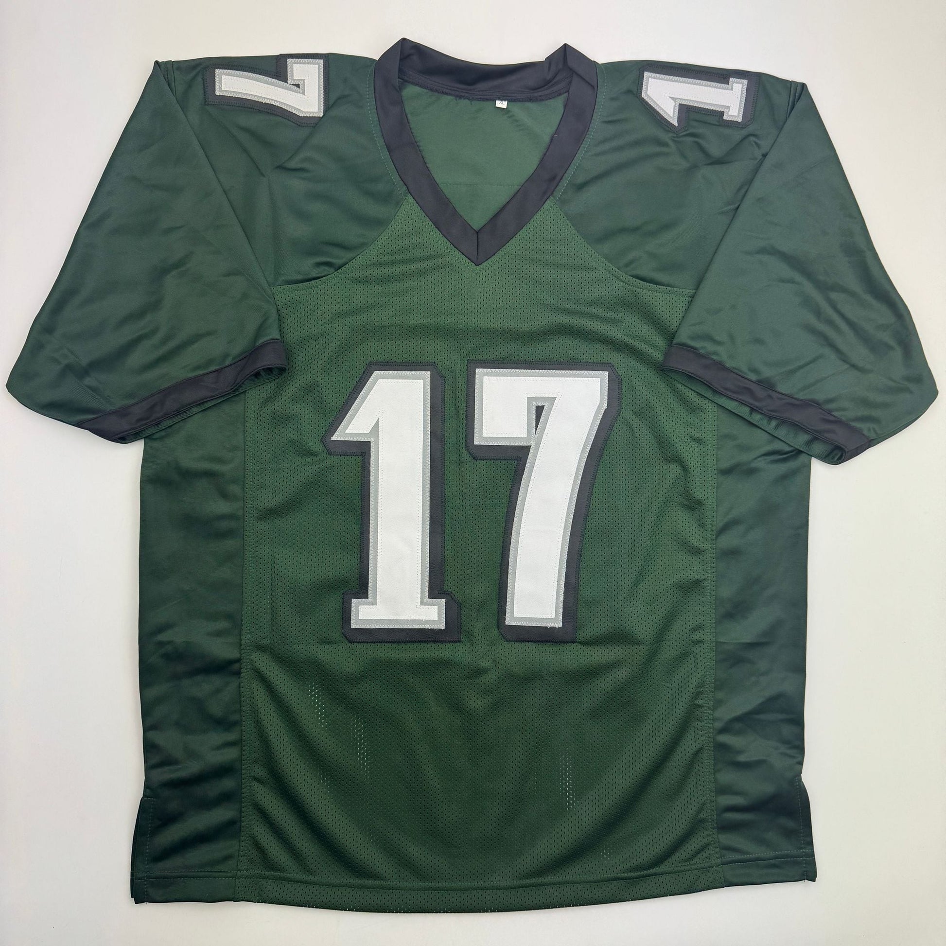 Autographed/Signed Alshon Jeffery Philadelphia Green Football Jersey Beckett BAS COA