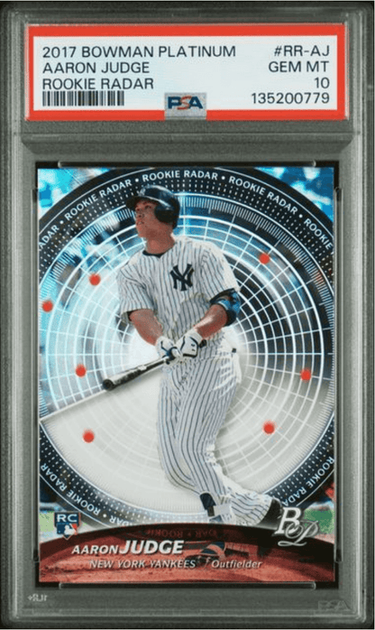 Graded 2017 Topps Bowman Platinum Aaron Judge #RRAJ Rookie Radar Rookie RC Baseball Card PSA 10 Gem Mint