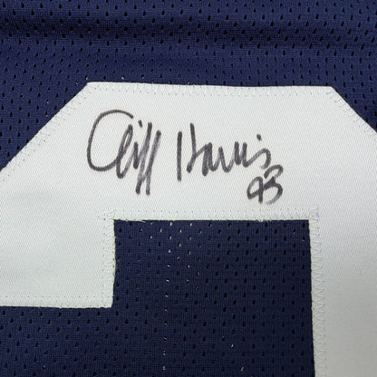 Autographed/Signed Cliff Harris Dallas Thanksgiving Day Football Jersey PSA/DNA COA