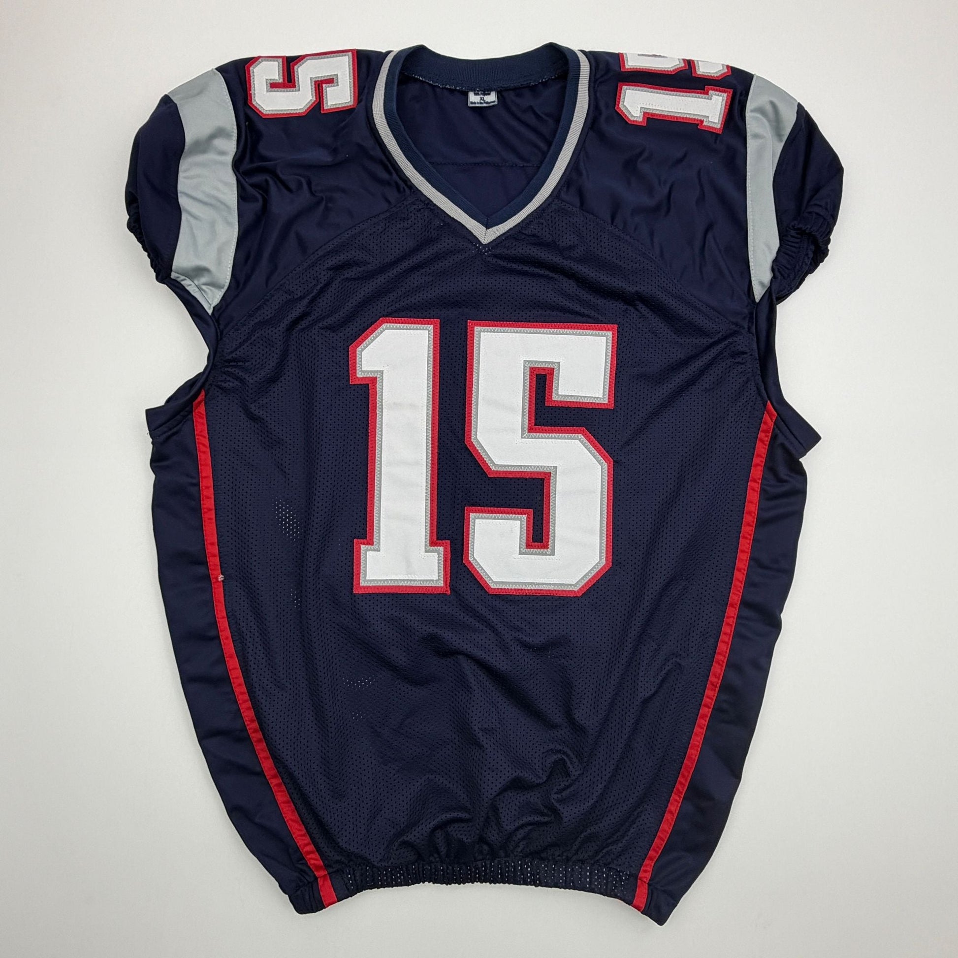 Autographed/Signed Chris Hogan 2x SB Champ New England Blue Pro Cut Football Jersey JSA COA