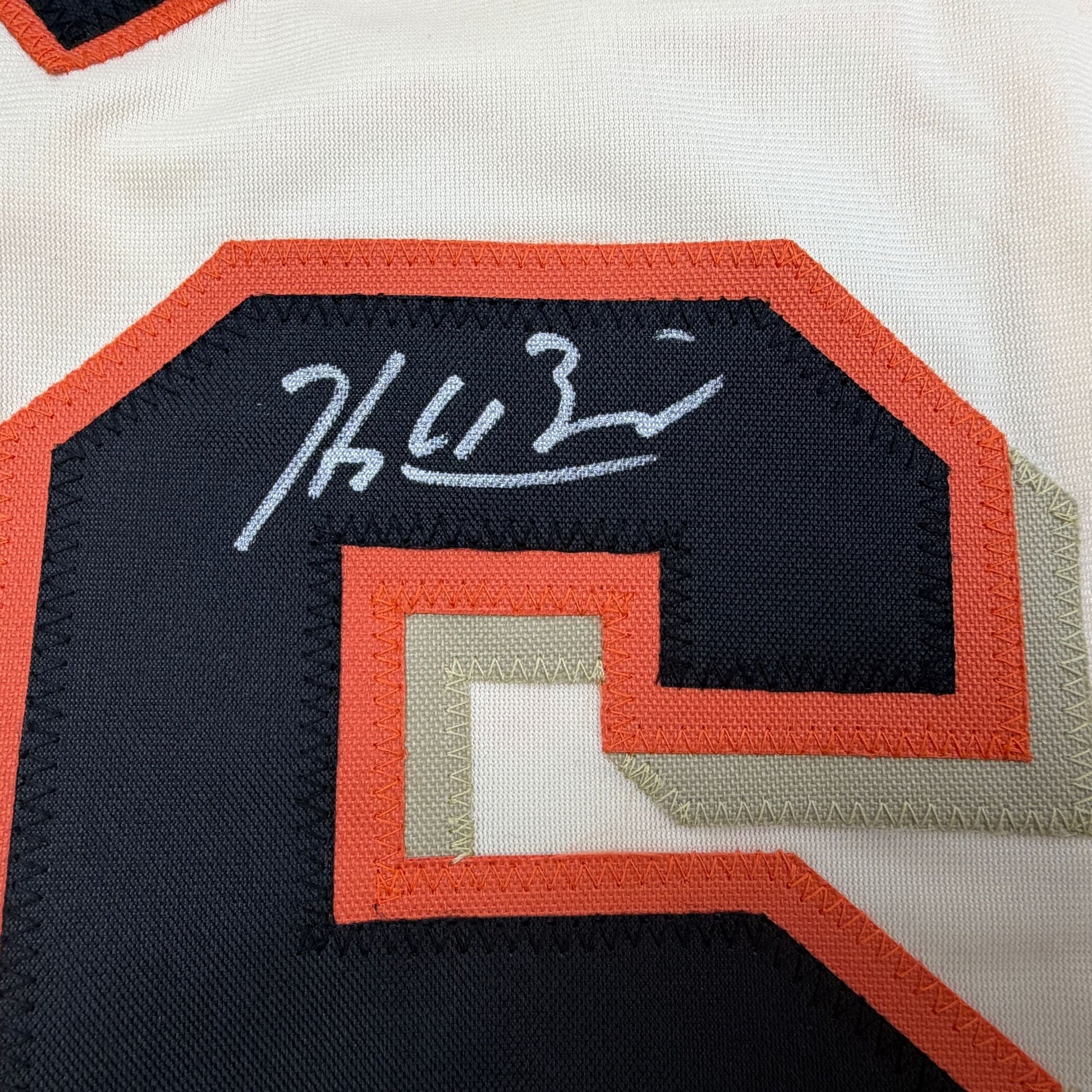Autographed/Signed Hayden Birdsong San Francisco Cream Baseball Jersey Beckett BAS COA