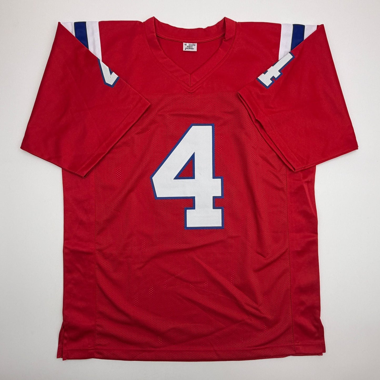 Autographed/Signed Antonio Gibson New England Red Football Jersey Beckett BAS COA