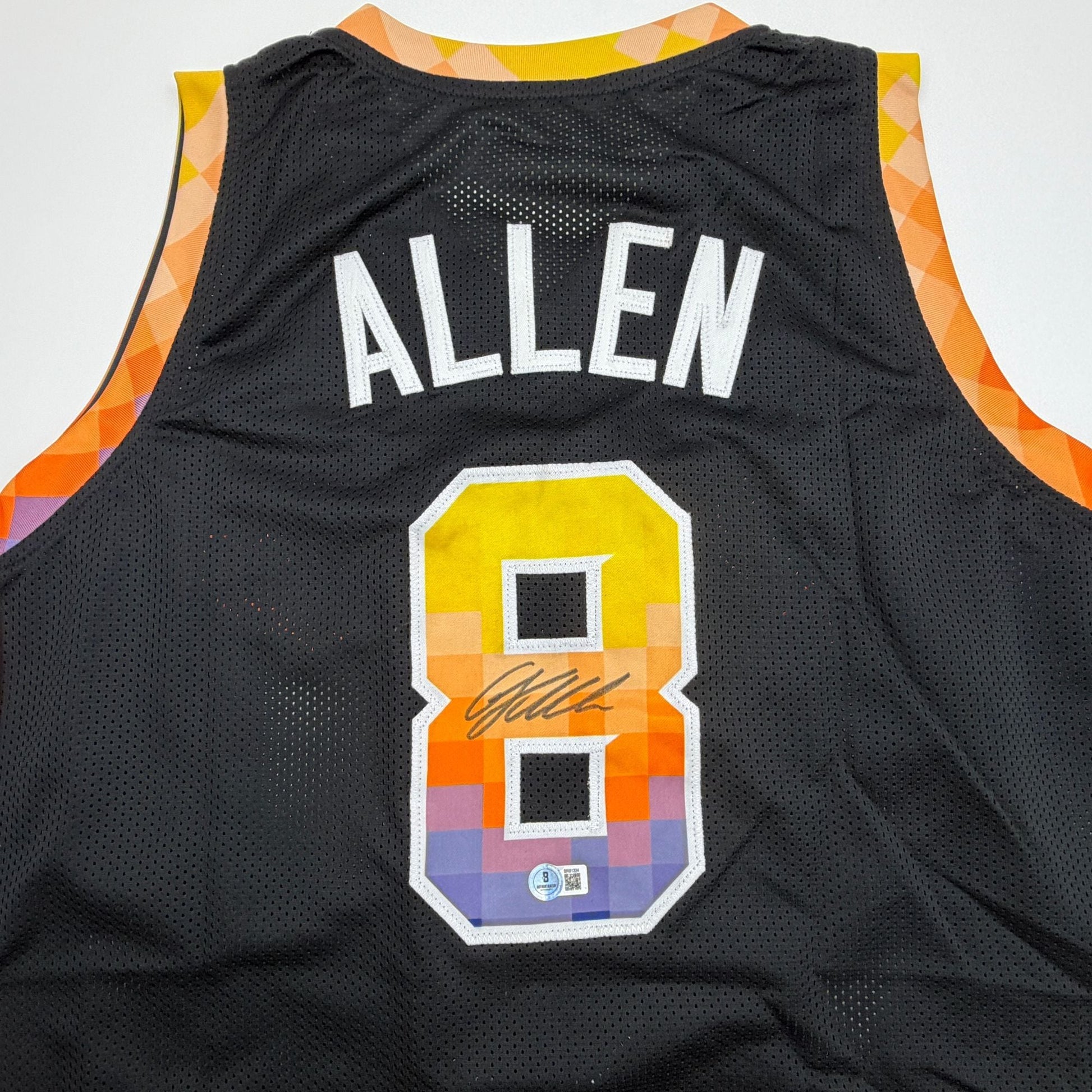 Autographed/Signed Grayson Allen Phoenix Black Basketball Jersey Beckett BAS COA
