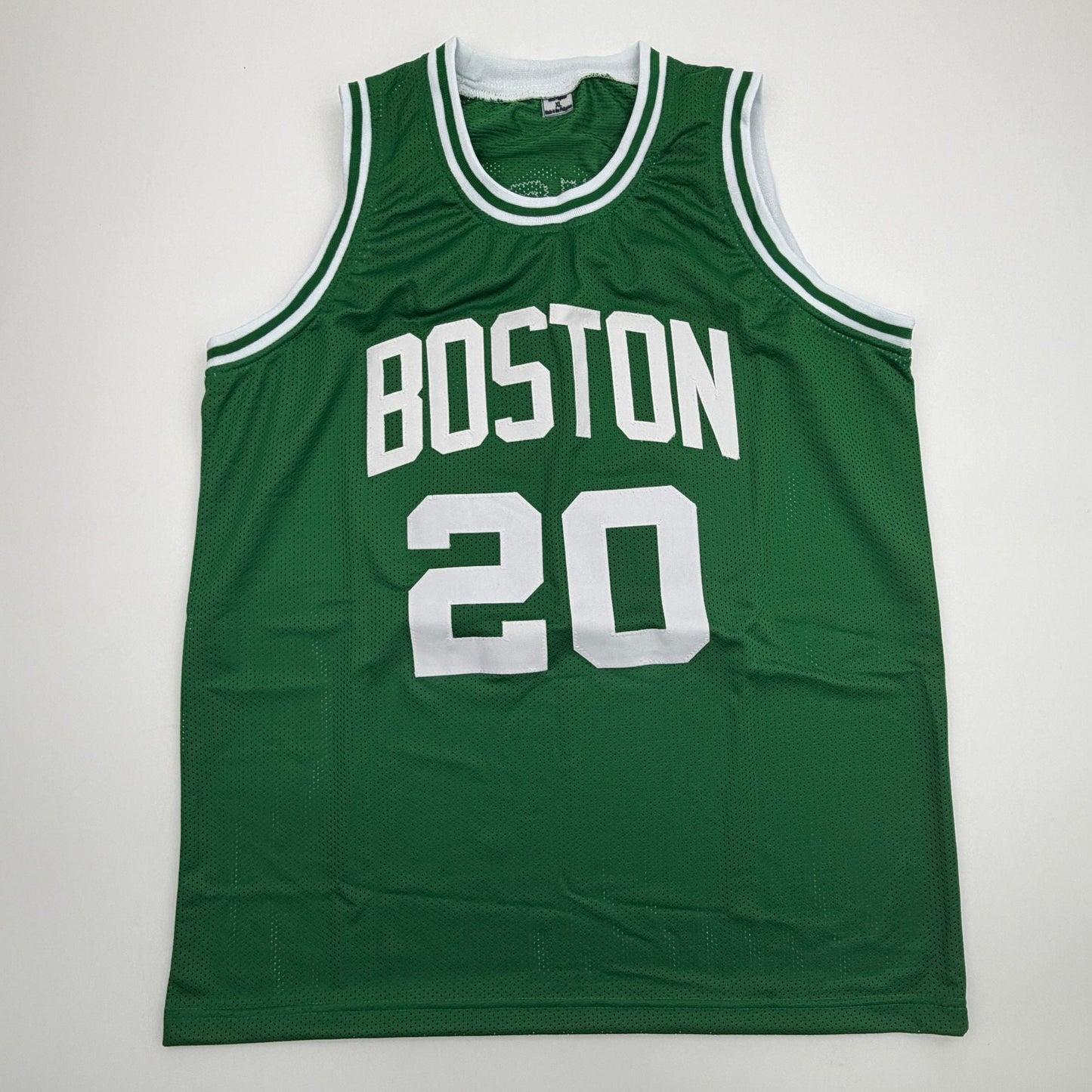 Autographed/Signed JD Davison Boston Green Basketball Jersey JSA COA