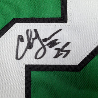 Autographed/Signed Charlie Garner Philadelphia Kelly Green Football Jersey Beckett BAS COA